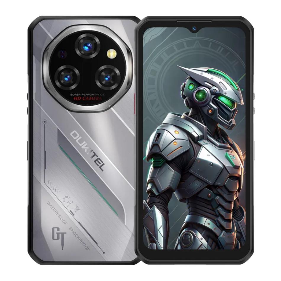 Защищённый смартфон Oukitel WP62 серебряный